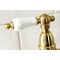 Kingston Brass KS1277PLBS Heritage Bridge Kitchen Faucet W/Brass Sprayer, Brass KS1277PLBS - alternate 6